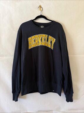 ‘47 Brand UC Cal Berkeley Crewneck Unisex Size XL Navy Fleece College Sweater